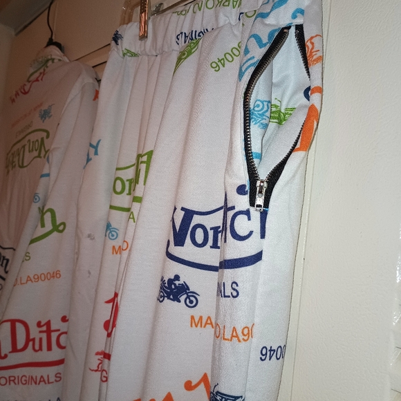 Cute White with Multicolor Words Sweatsuit - Picture 4 of 8